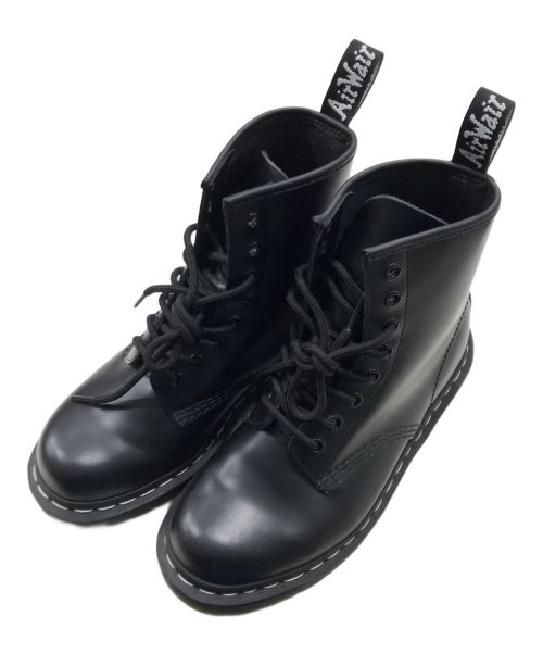 Dr.Martens（ドクターマーチン）Dr.Martens (ドクターマーチン) 1460 ホワイトステッチ 8 ホール ブーツ ブラック サイズ:23.5の古着・服飾アイテム