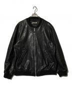 Schottショット）の古着「LEATHERBOWERYJACKET」｜ブラック