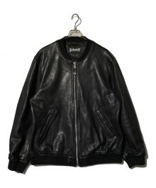 Schott（ショット）の古着「LEATHERBOWERYJACKET」｜ブラック