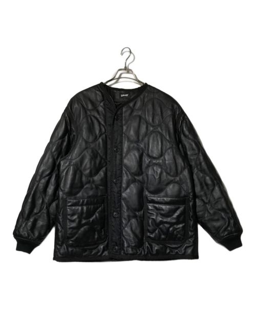 Schott（ショット）Schott (ショット) QUILTED LINNER LEATHER JACKET ブラック サイズ:XLの古着・服飾アイテム