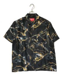 SUPREME（シュプリーム）の古着「MARBLE SILK SS SHIRT/半袖シャツ」｜イエロー×ブラック