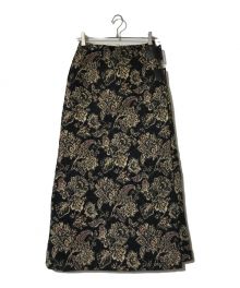 Needles×JOURNAL STANDARD（ニードルズ×ジャーナル スタンダード）の古着「WRAP SKIRT JS SP」｜ベージュ×ブラック