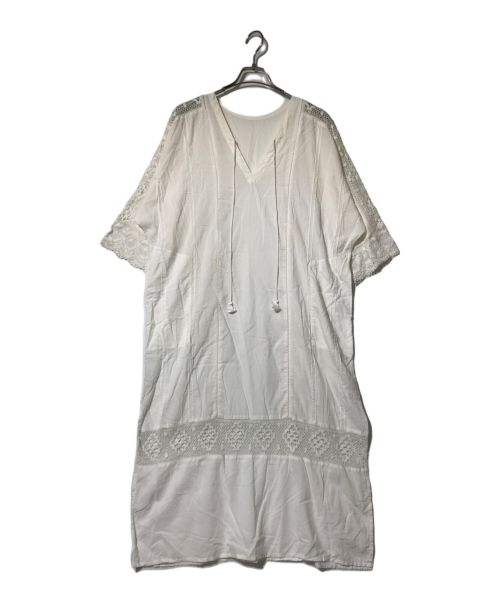 ne quittez pas（ヌキテパ）ne quittez pas (ヌキテパ) Cambric Lace Kurta ホワイト サイズ:表記なしの古着・服飾アイテム