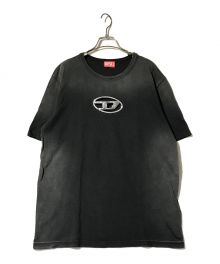 DIESEL（ディーゼル）の古着「オーバルDウォッシュドTシャツ」｜ブラック