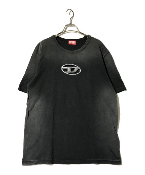 DIESEL（ディーゼル）DIESEL (ディーゼル) オーバルDウォッシュドTシャツ ブラック サイズ:XLの古着・服飾アイテム