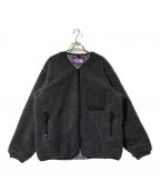 THE NORTHFACE PURPLELABELザ・ノースフェイス パープルレーベル）の古着「Wool Boa WINDSTOPPER Field Cardigan」｜グレー