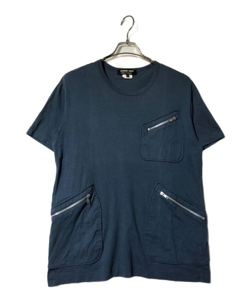 COMME des GARCONS HOMME DEUX（コムデギャルソン オム ドゥ）COMME des GARCONS HOMME DEUX (コムデギャルソン オム ドゥ) Tシャツ ブルー サイズ:Lの古着・服飾アイテム