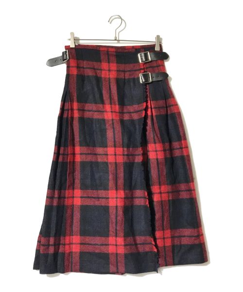 O'NEIL OF DUBLIN（オニールオブダブリン）O'NEIL OF DUBLIN (オニールオブダブリン) KILT SKIRT レッド サイズ:42の古着・服飾アイテム