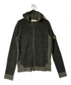 STONE ISLANDストーンアイランド）の古着「ニットパーカー/LANA WOOL KNIT HOODIE」｜グリーン