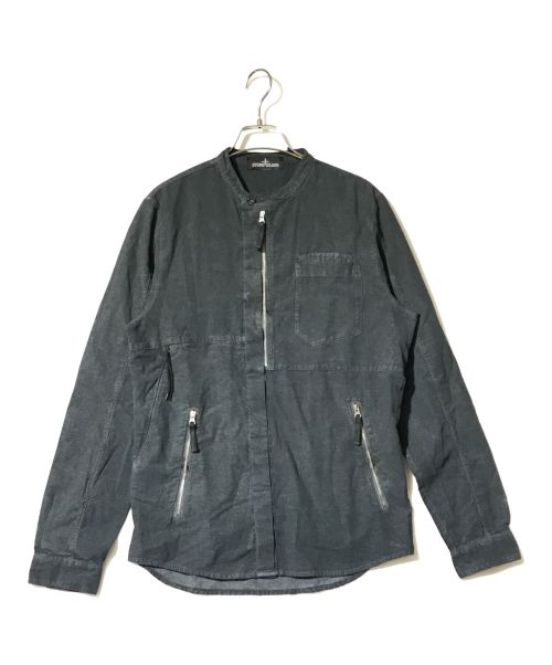 STONE ISLAND（ストーンアイランド）STONE ISLAND (ストーンアイランド) Dust Treatment Overshirt グレー サイズ:Ｓの古着・服飾アイテム