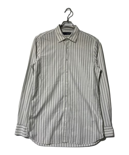 LARDINI（ラルディーニ）LARDINI (ラルディーニ) ストライプシャツ グレー サイズ:40の古着・服飾アイテム