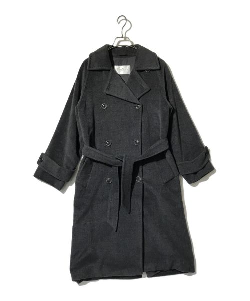 MaxMara（マックスマーラ）MaxMara (マックスマーラ) ウールカシミヤダブルブレストコート グレー サイズ:XXSの古着・服飾アイテム