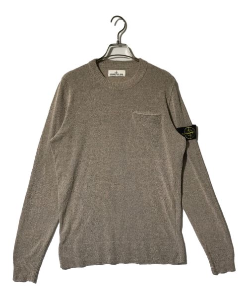 STONE ISLAND（ストーンアイランド）STONE ISLAND (ストーンアイランド) CREW NECK KNIT ベージュ サイズ:Ｓの古着・服飾アイテム