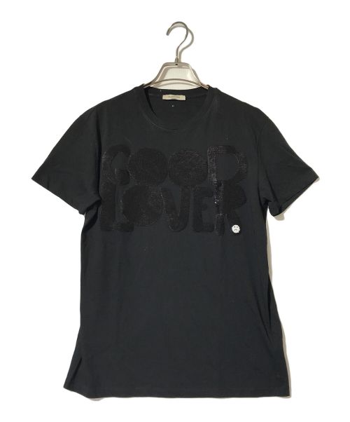 VALENTINO（ヴァレンティノ）VALENTINO (ヴァレンティノ) GOODLOVEラメTシャツ ブラック サイズ:Sの古着・服飾アイテム