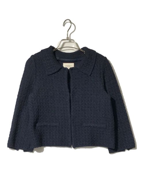 FOXEY（フォクシー）FOXEY (フォクシー) Tweed Compact ネイビー サイズ:38の古着・服飾アイテム