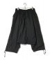 GROUND Y（グラウンドワイ）の古着「Drawstring Sarrouel Pants」｜ブラック