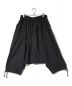 GROUND Y (グラウンドワイ) Drawstring Sarrouel Pants ブラック サイズ:3：15000円