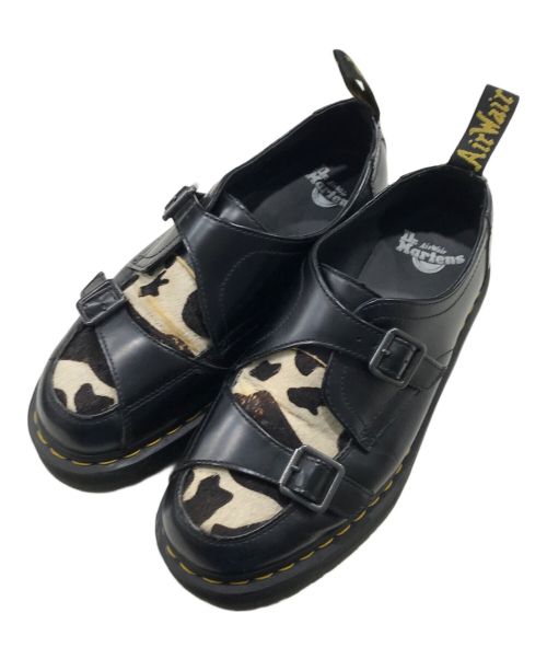 Dr.Martens（ドクターマーチン）Dr.Martens (ドクターマーチン) ハラコダブルモンクストラップシューズ ブラック サイズ:27ｃｍの古着・服飾アイテム