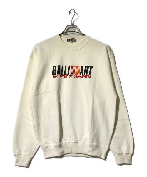 ralli art（ラリーアート）ralli art (ラリーアート) プリントスウェット ホワイト サイズ:Lの古着・服飾アイテム