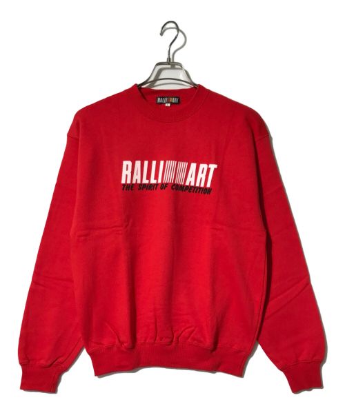 ralli art（ラリーアート）ralli art (ラリーアート) プリントスウェット レッド サイズ:Lの古着・服飾アイテム