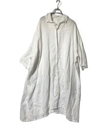 nest Robe（ネストローブ）の古着「リネンシャツワンピース」｜ホワイト