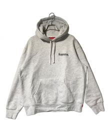 SUPREME（シュプリーム）の古着「WORLDWIDE HOODED SWEATSHIRT」｜ライトグレー