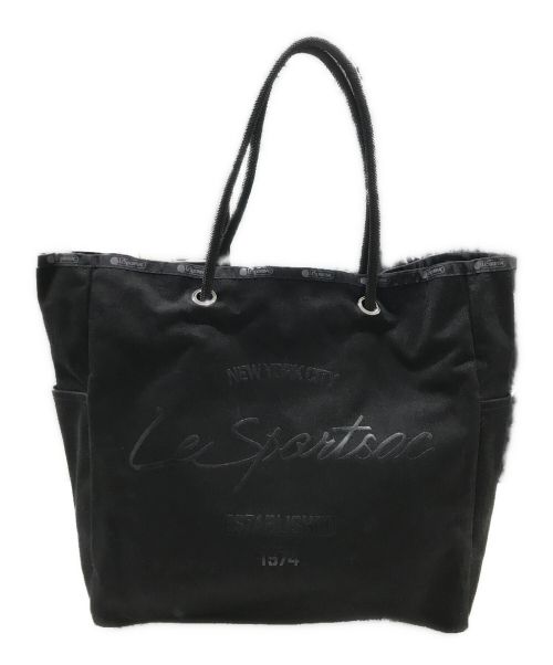 LeSportsac（レスポートサック）LeSportsac (レスポートサック) canvas easy tote ブラックの古着・服飾アイテム