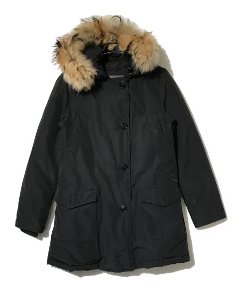 WOOLRICH（ウールリッチ）WOOLRICH (ウールリッチ) ファー付ダウンジャケット ブラック サイズ:XSの古着・服飾アイテム