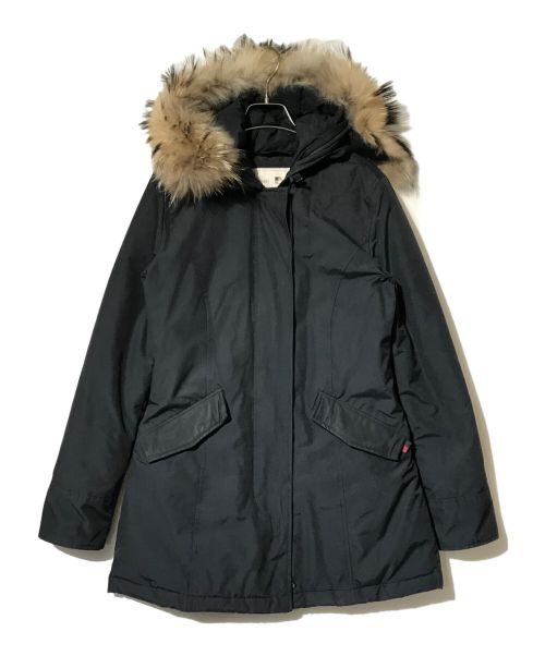 WOOLRICH（ウールリッチ）WOOLRICH (ウールリッチ) フーデッド パデッド パーカー コート ネイビー サイズ:Sの古着・服飾アイテム