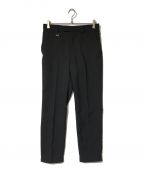 SOPH.ソフネット）の古着「SHIRRING SLIM FIT SLACKS」｜ブラック