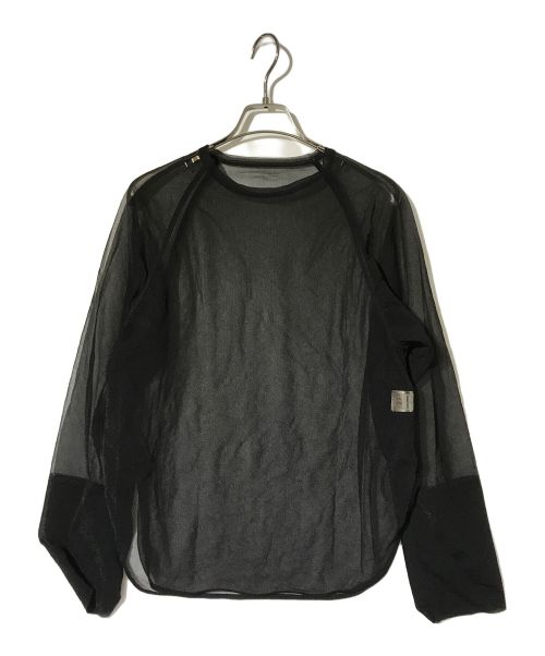 TODAYFUL（トゥデイフル）TODAYFUL (トゥデイフル) SHEER CREWNECK PULLOVER ブラック サイズ:FREEの古着・服飾アイテム