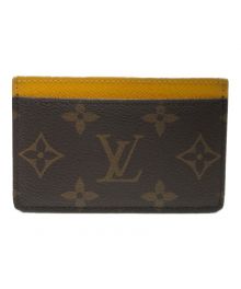 LOUIS VUITTON（ルイ ヴィトン）の古着「ポルト カルト サーンプル パスケース」｜ブラウン×イエロー