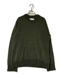 STONE ISLAND（ストーンアイランド）の古着「COTTON CHENILLE ニット」｜オリーブ