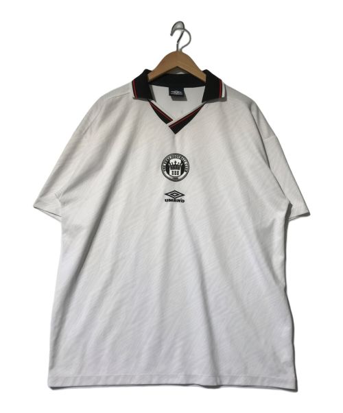 FREAK'S STORE（フリークスストア）FREAK'S STORE (フリークスストア) UMBRO (アンブロ) 別注 Soccer Game Harf Sleeve Shirt Double Logo ホワイト サイズ:XLの古着・服飾アイテム