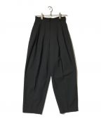 TODAYFULトゥデイフル）の古着「Highwaist Tuck Trousers」｜ブラック