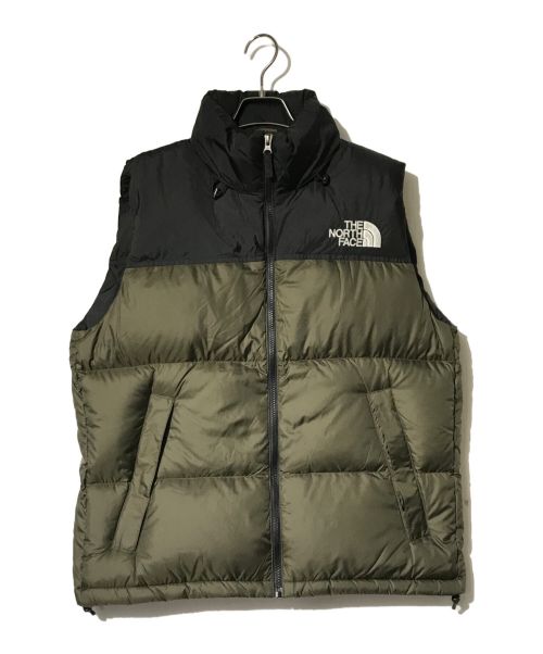 THE NORTH FACE（ザ ノース フェイス）THE NORTH FACE (ザ ノース フェイス) ダウンベスト オリーブ×ブラック サイズ:M 未使用品の古着・服飾アイテム