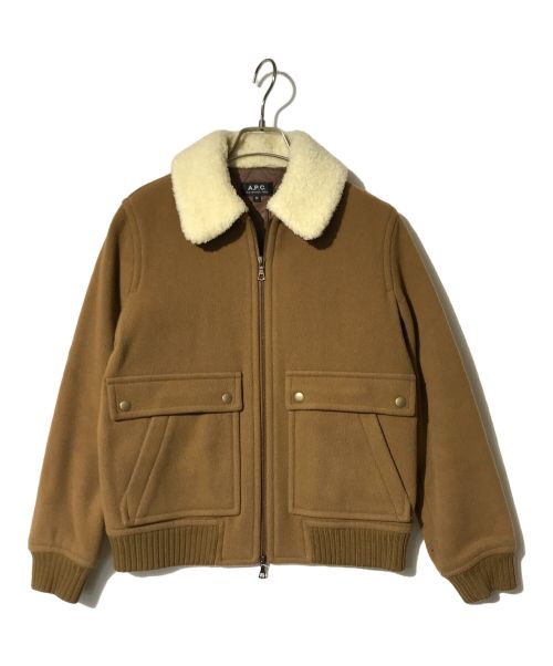 A.P.C.（アーペーセー）A.P.C. (アーペーセー) フライトジャケット ブラウン サイズ:36の古着・服飾アイテム