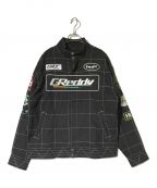 HUFハフ）の古着「X GREDDY RACING TEAM JACKET」｜ブラック