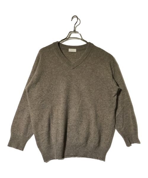 Phlannel（フランネル）Phlannel (フランネル) Wool Yak V-neck Knit Vネックニット グレー サイズ:4の古着・服飾アイテム