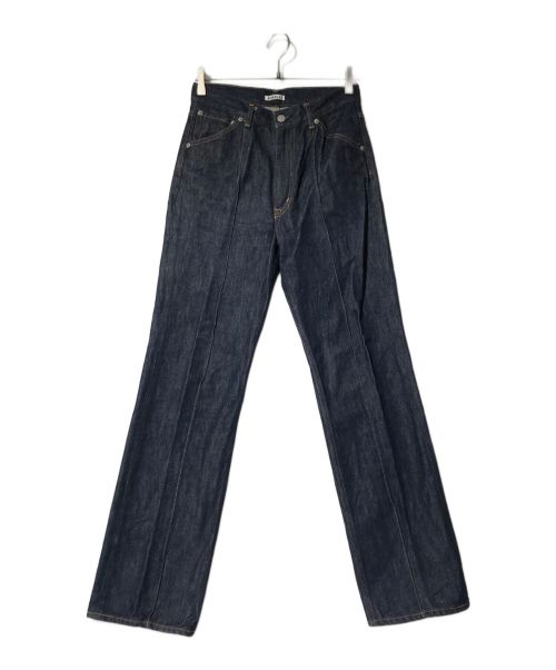 AURALEE（オーラリー）AURALEE (オーラリー) HARDTWIST DENIM PINTUCK PANTS インディゴ サイズ:1の古着・服飾アイテム