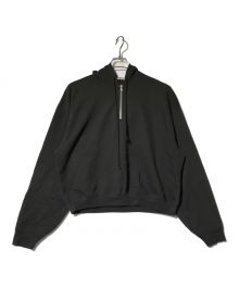 AURALEE（オーラリー）の古着「SUPER SOFT SWEAT BIG HALF ZIP P」｜グレー