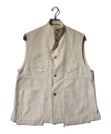 AURALEE（オーラリー）の古着「Hard Twist Double Cloth Vest」｜ホワイト