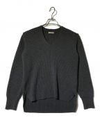 AURALEEオーラリー）の古着「SUPER FINE WOOL RIB KNIT V NECK P/O」｜グレー