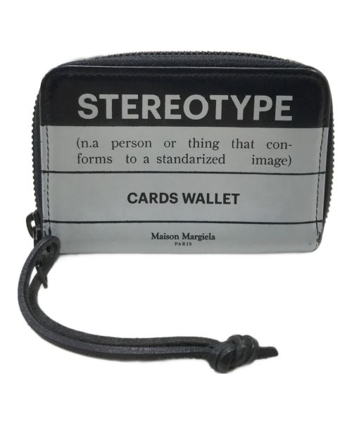 Maison Margiela（メゾンマルジェラ）Maison Margiela (メゾンマルジェラ) Stereotype Cards Wallet ホワイト×ブラックの古着・服飾アイテム