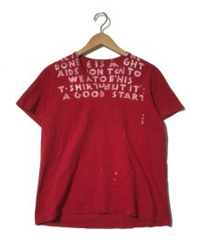 MARTIN MARGIELA（マルタン・マルジェラ）の古着「初期 AIDS TEE」｜レッド