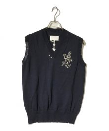 Maison Margiela（メゾンマルジェラ）の古着「Knitted Wool Vest」｜ネイビー