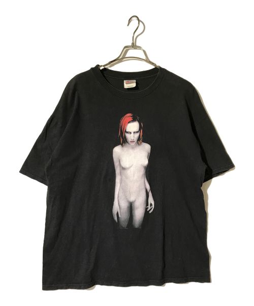 Hanes（ヘインズ）Hanes (ヘインズ) MARILYN MANSONバンドTシャツ ブラック サイズ:XLの古着・服飾アイテム