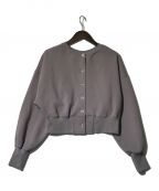 willfullyウィルフリー）の古着「short cropped 2way lightweight sweat」｜グレー