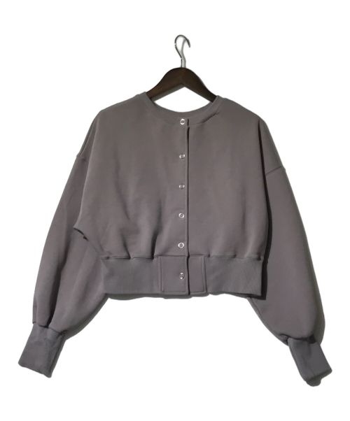 willfully（ウィルフリー）willfully (ウィルフリー) short cropped 2way lightweight sweat グレー サイズ:Freeの古着・服飾アイテム