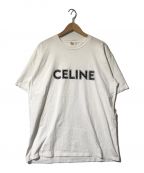 CELINEセリーヌ）の古着「Studded Logo tee」｜ホワイト